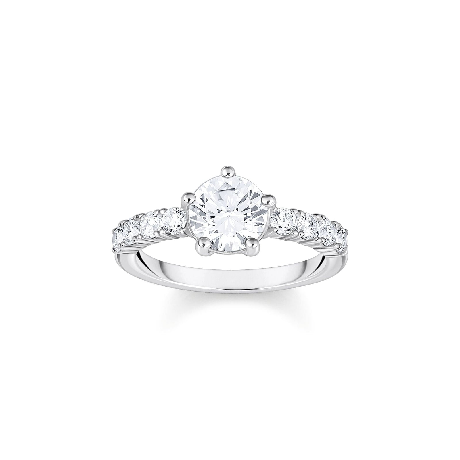 THOMAS SABO Heritage Glam Solitaire Ring with White Zirconia Stones - B & S Lyncris Jewellers