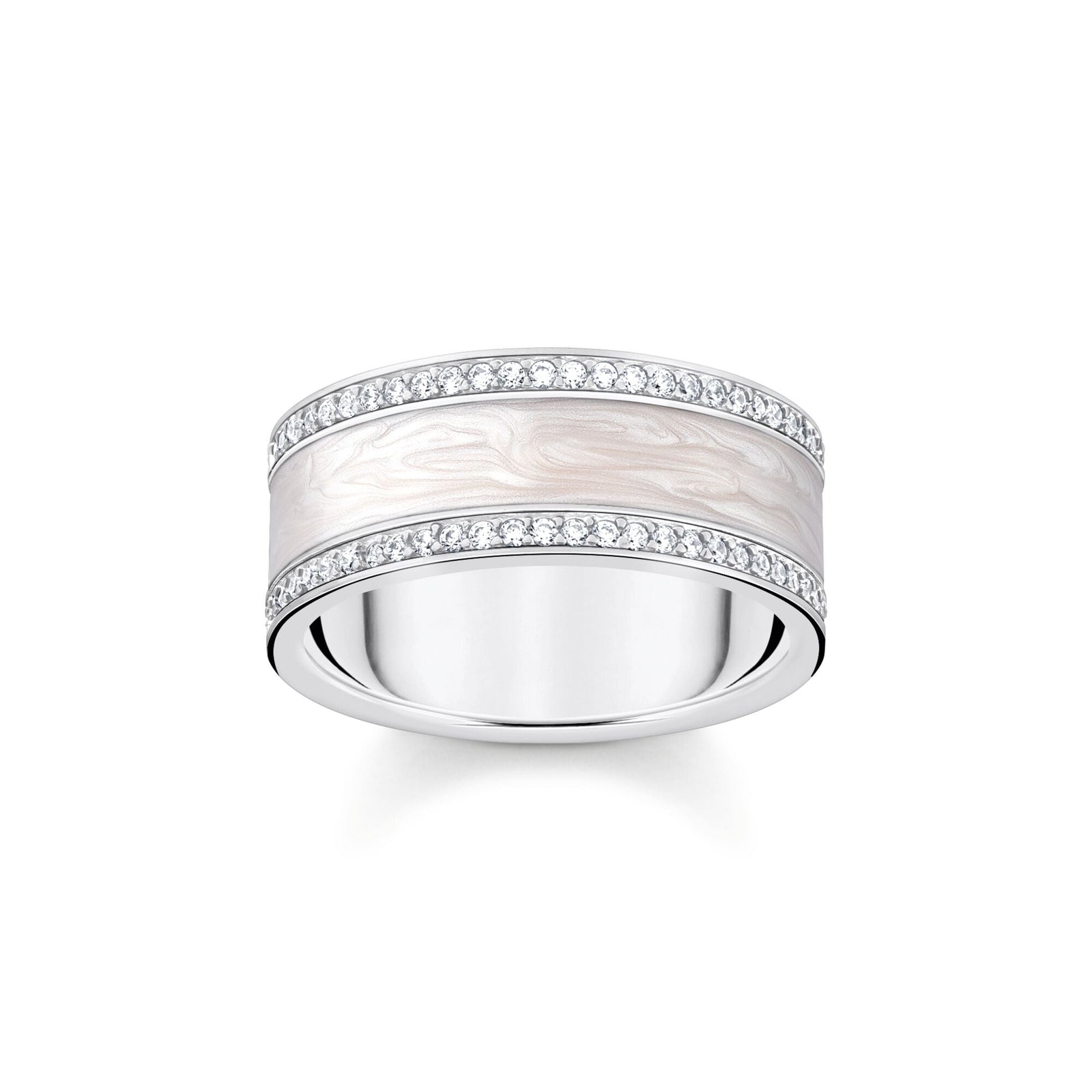 THOMAS SABO Band Ring with Cold Enamel And Stones - B & S Lyncris Jewellers