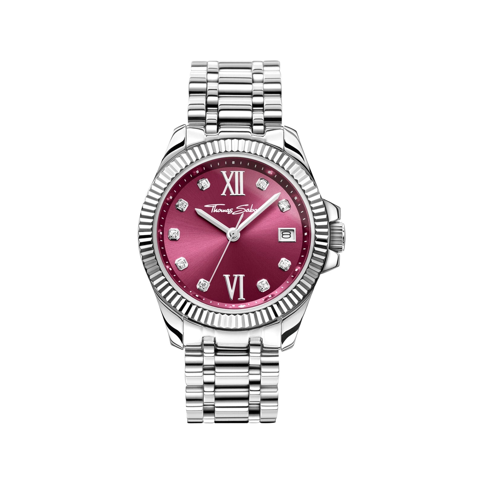 THOMAS SABO Women's Watch Divine Burgundy with Zirconia Stones - B & S Lyncris Jewellers