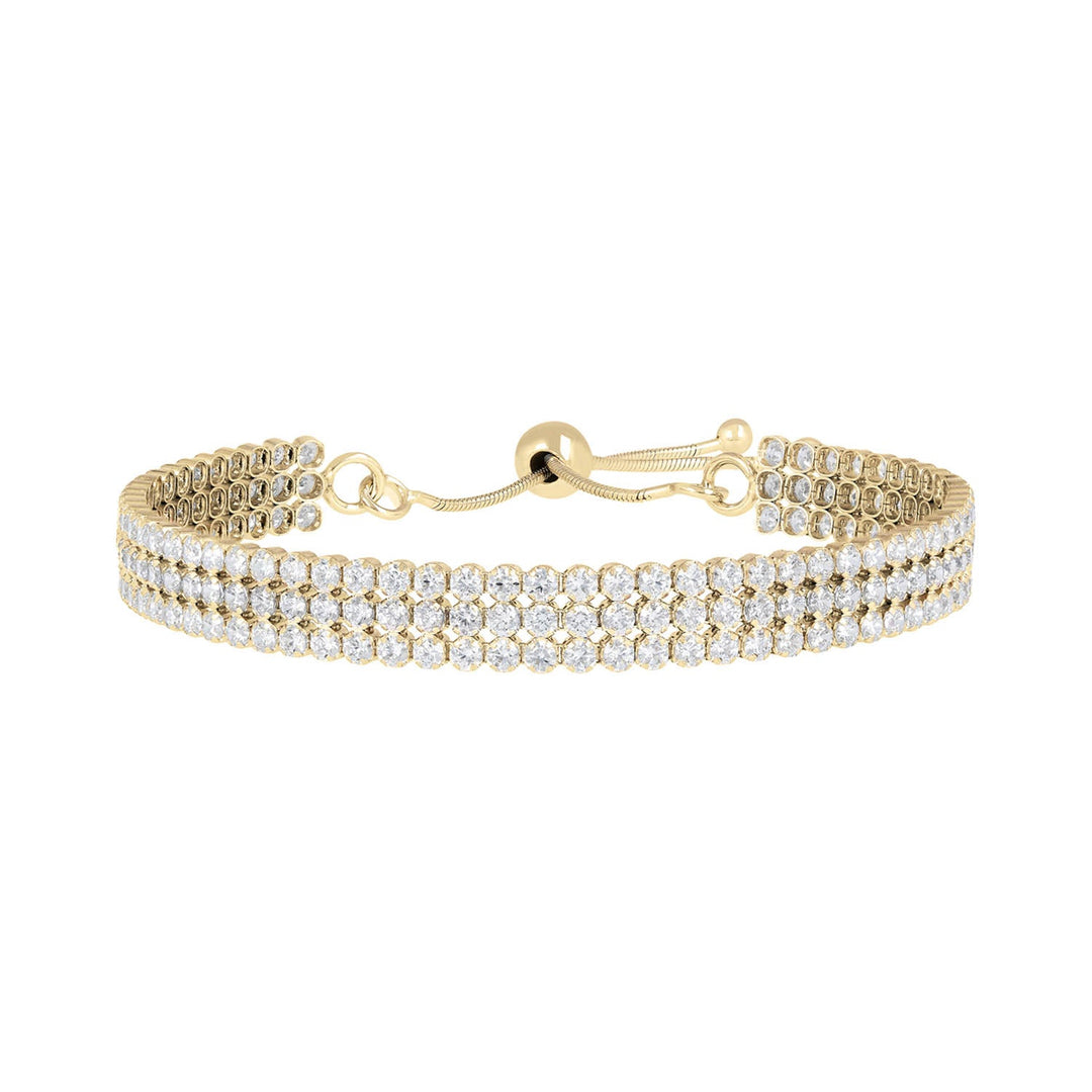 Bronzallure Gold Tennis Bracelet