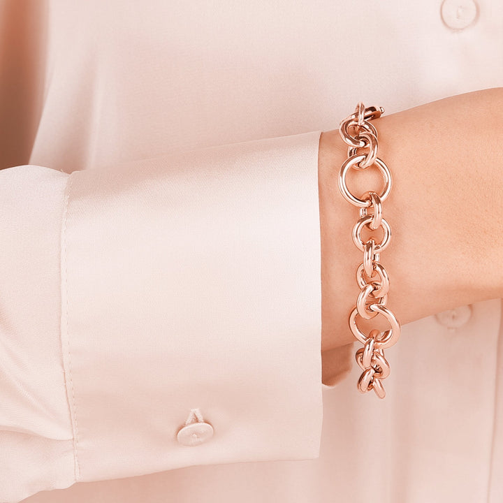 Bronzallure Bracelet with RolÃ² Chain and Rings