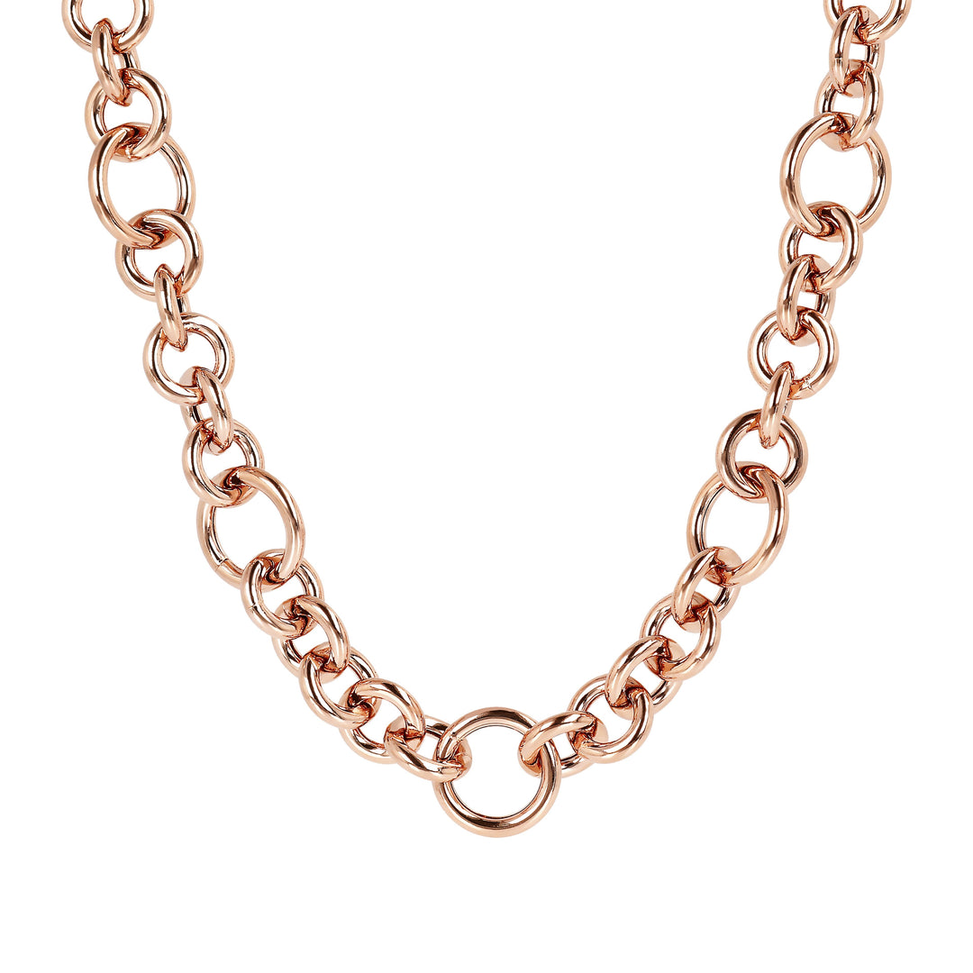 Bronzallure Necklace with RolÃ² Chain and Rings