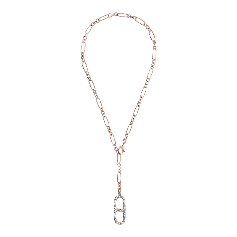 Bronzallure PavÃ© Marine Chain Element Pendant Y Necklace| The Jewellery Boutique