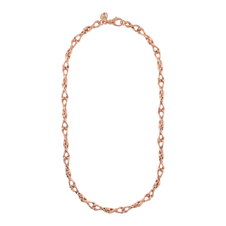 Bronzallure Purezza Twist Link Long Necklace 61cm