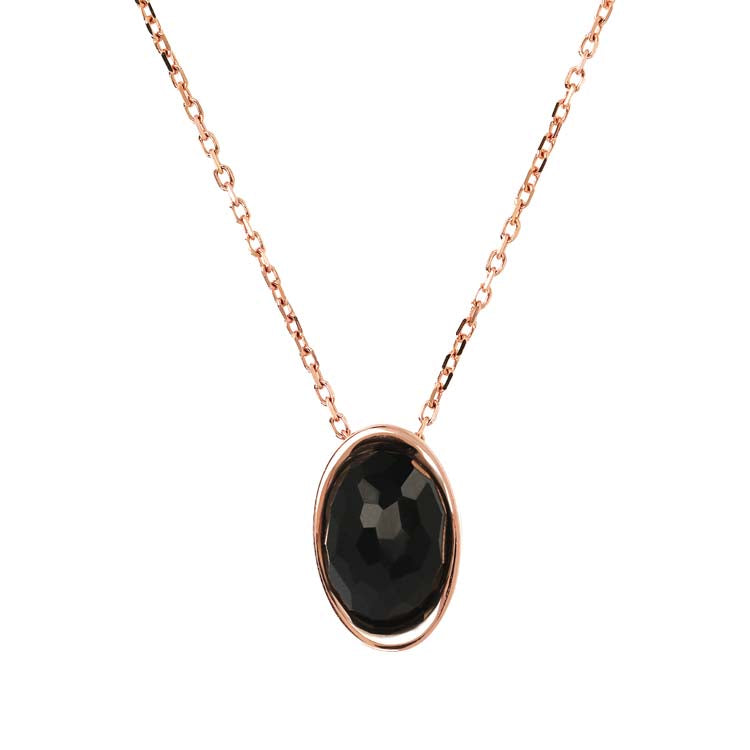 Bronzallure Felicia Black Onyx Necklace - B & S Lyncris Jewellers