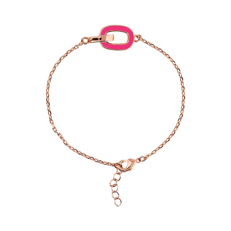 Bronzallure Miss Fuchsia & Lavender Enamel Bracelet - B & S Lyncris Jewellers