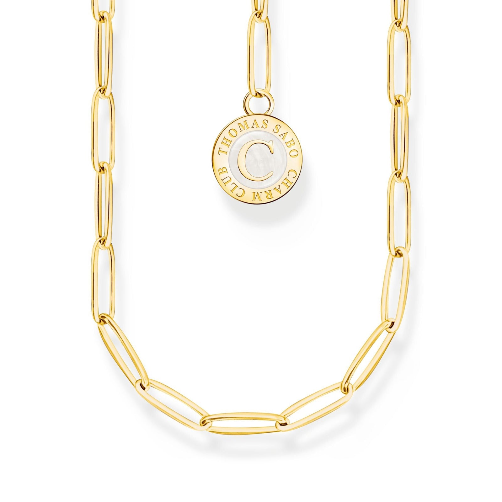 THOMAS SABO Member Charm Necklace with Charmista Disc Gold Plated - B & S Lyncris Jewellers