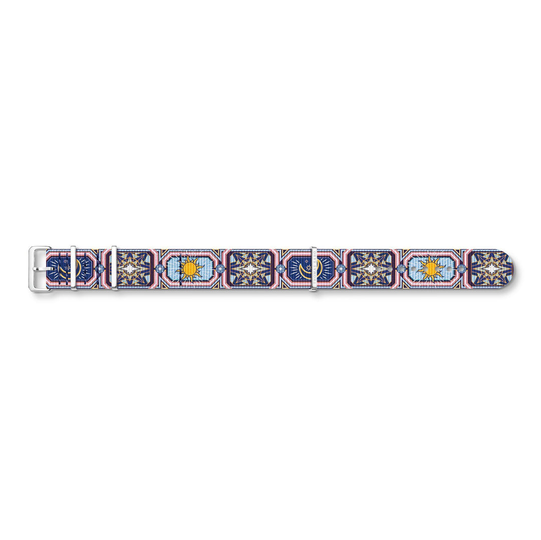 Thomas Sabo Watch Band CODE TS NATO, Colourful Night Sky
