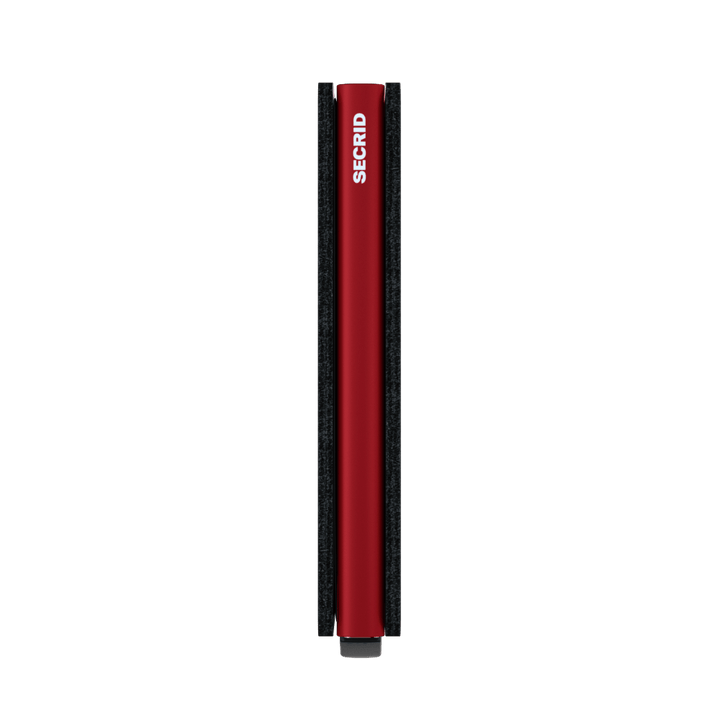 SECRID Slimwallet Matte Black & Red Leather RFID SC7254
